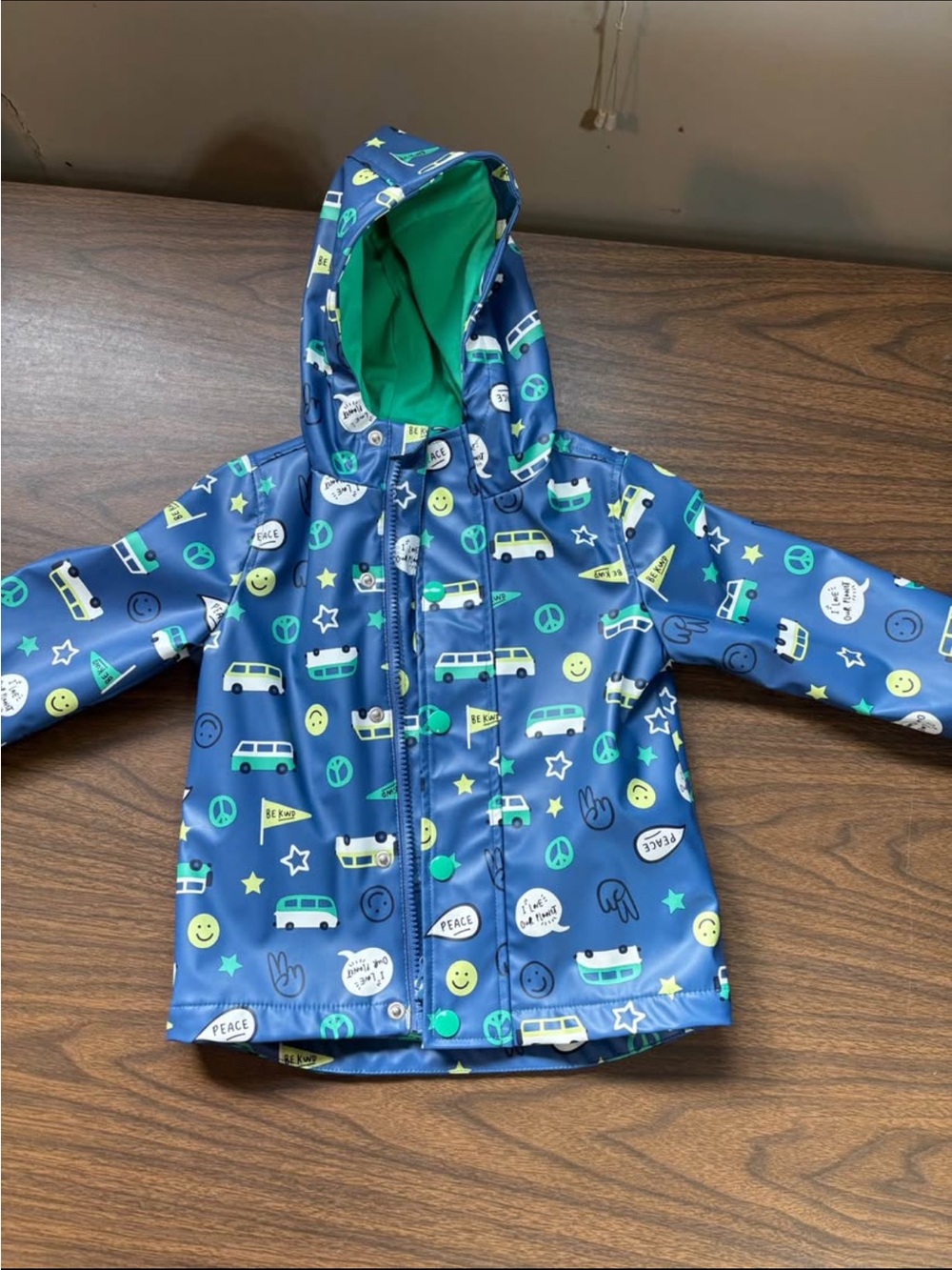 Joe fresh Toddler Fleece lined rain jacket 18-24M